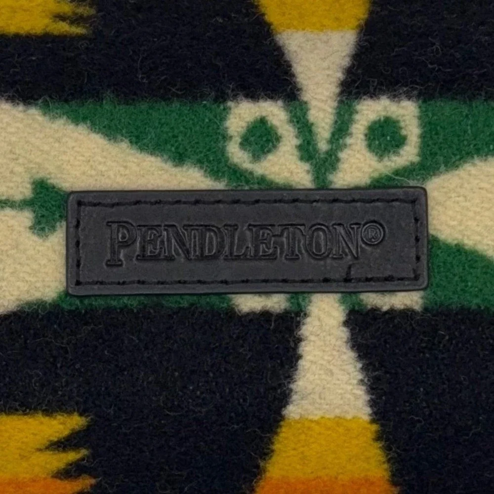 Pendleton Wool Zippered Glasses Case Pouch Southwestern Geometric Multi Color